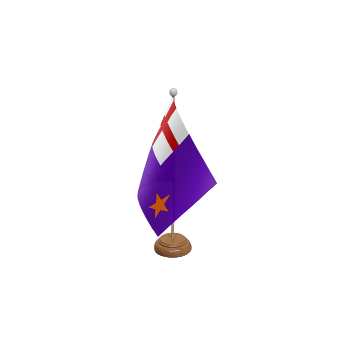 Purple Standard Table Flag – 9x6in (22.5 x 15 cm)