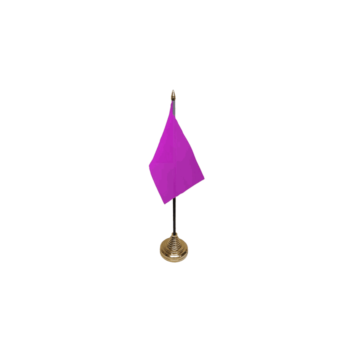Plain Purple Table Flag – 6x4in (15 x 10 cm)