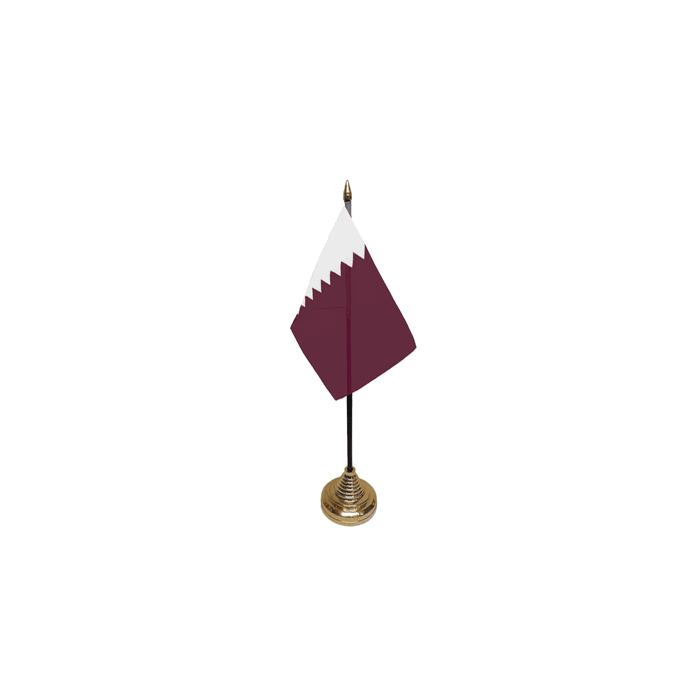 Qatar Table Flag – 6x4in (15 x 10 cm)