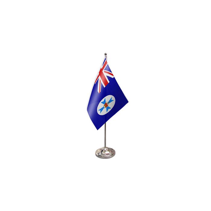 Queensland Satin Table Flag – 9x6in (22.5 x 15 cm)