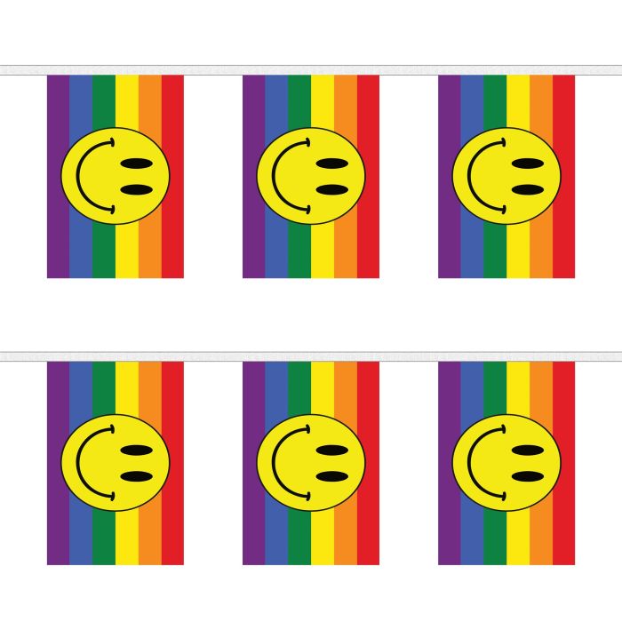 Rainbow Smiley Bunting