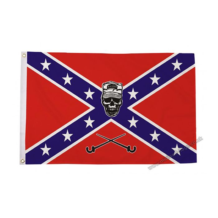 Rebel Soldier Skull Flag