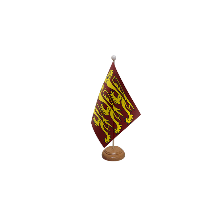 Richard The Lionheart Wooden Table Flag – 9x6in (22.5 x 15 cm)