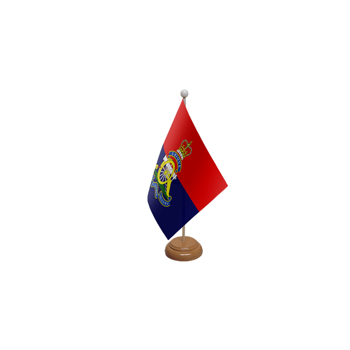 Royal Artillery Regiment Large Wooden Table Flag – 18x12in (45 x 30 cm)