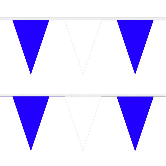 Royal Blue and White Bunting