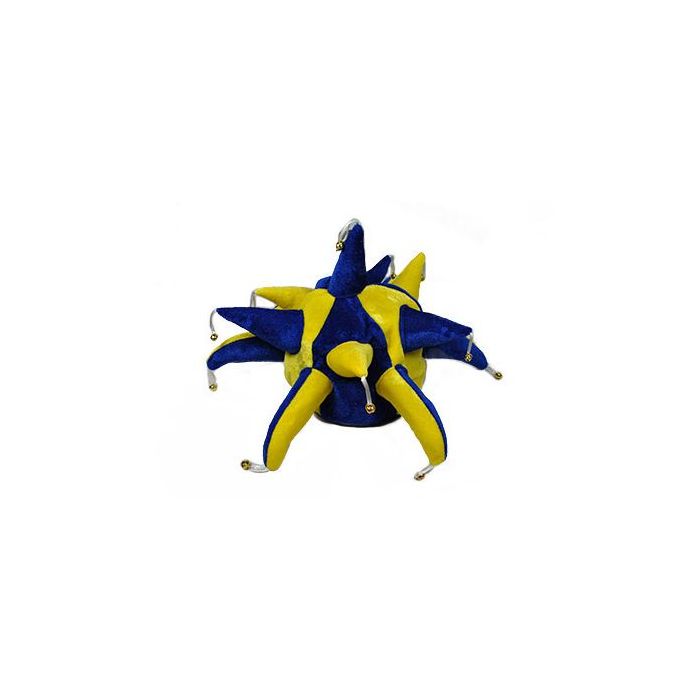 Royal Blue and Yellow Jester Hat