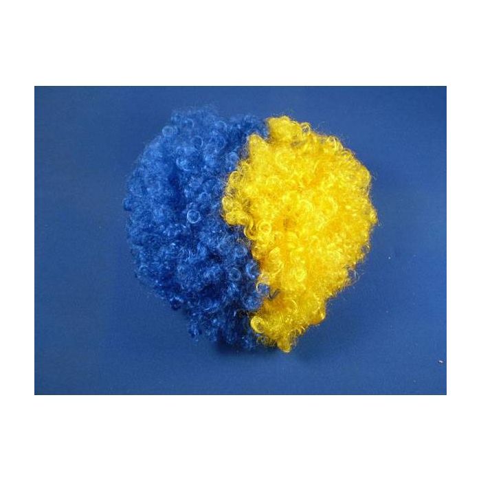 Royal Blue and Yellow Wig