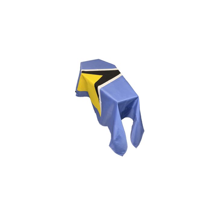 Saint Lucia Coffin Drape Flag