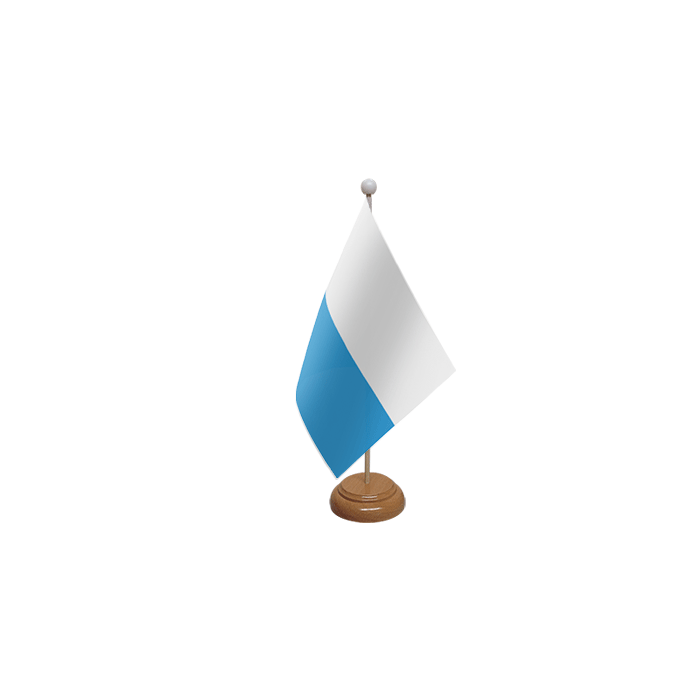 San Marino Wooden Table Flag – 9x6in (22.5 x 15 cm)
