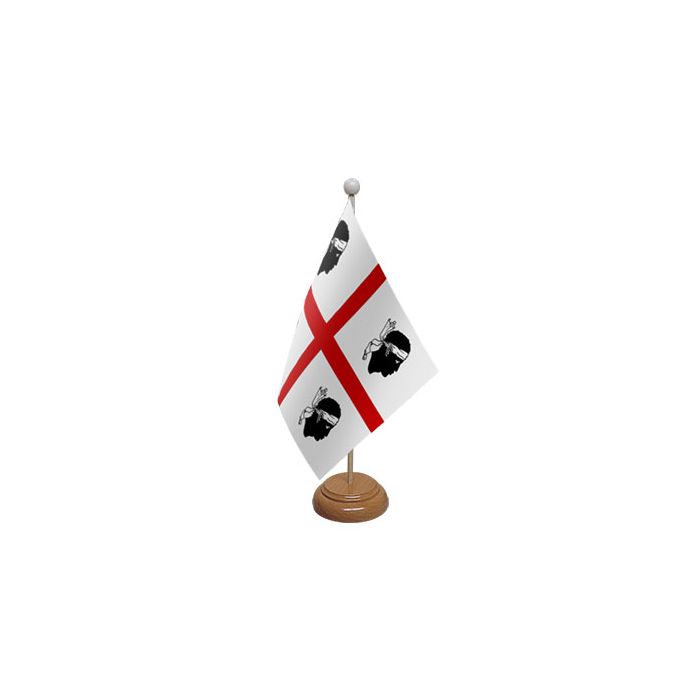 Sardinia Large Wooden Table Flag – 18x12in (45 x 30 cm)
