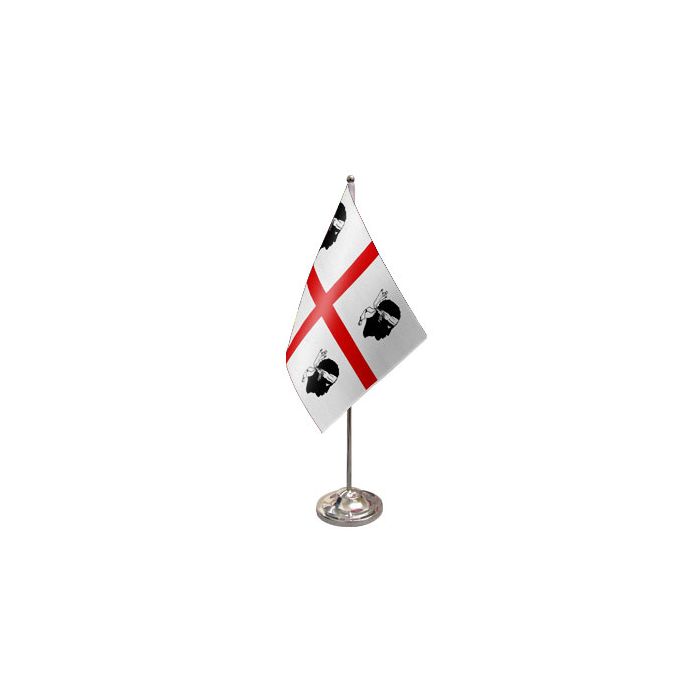 Sardinia Satin Table Flag – 9x6in (22.5 x 15 cm)