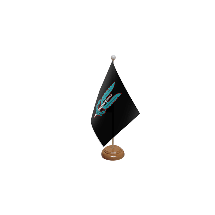Special Air Service (SAS) Black Wooden Table Flag