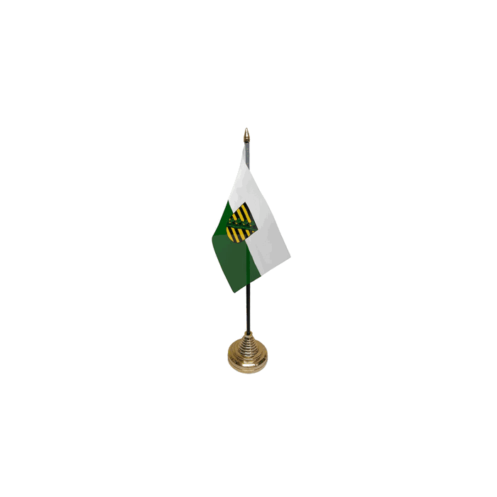 Saxony Small Table Flag – 6x4in (15 x 10 cm)