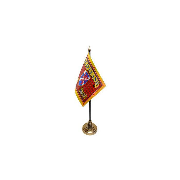 Scotland The Brave Table Flag – 6x4in (15 x 10 cm)