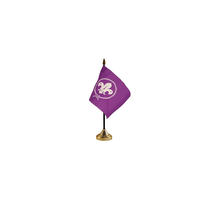 Scouts Purple Table Flag – 6x4in (15 x 10 cm)
