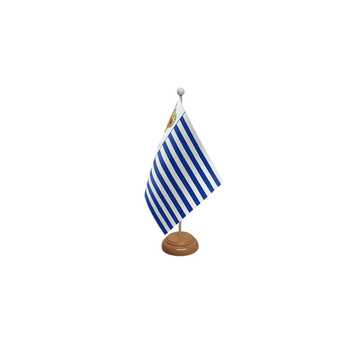 Seborga Wooden Table Flag – 9x6in (22.5 x 15 cm)