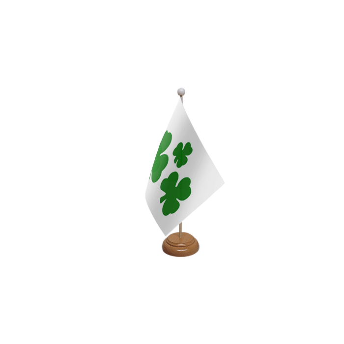 Shamrock Table Flag Large Wooden Table Flag – 18x12in (45 x 30 cm)