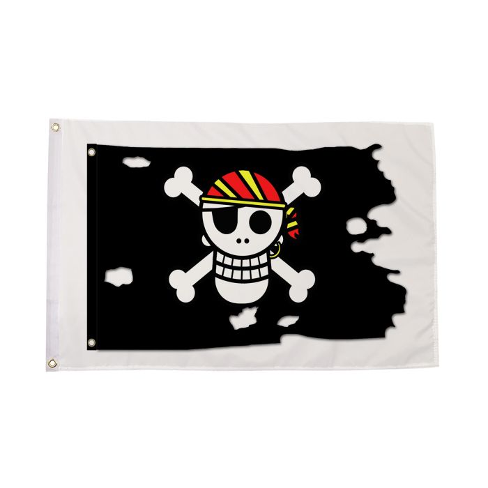 Pirate Shaped Black (A) Flag