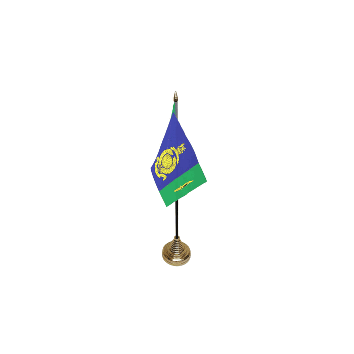 Signals Squadron Royal Marines Small Table Flag – 6x4in (15 x 10 cm)