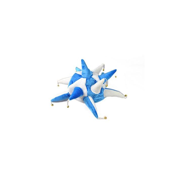Sky Blue and White Jester Hat