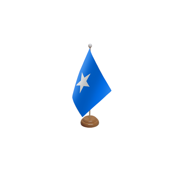 Somalia Large Wooden Table Flag – 18x12in (45 x 30 cm)