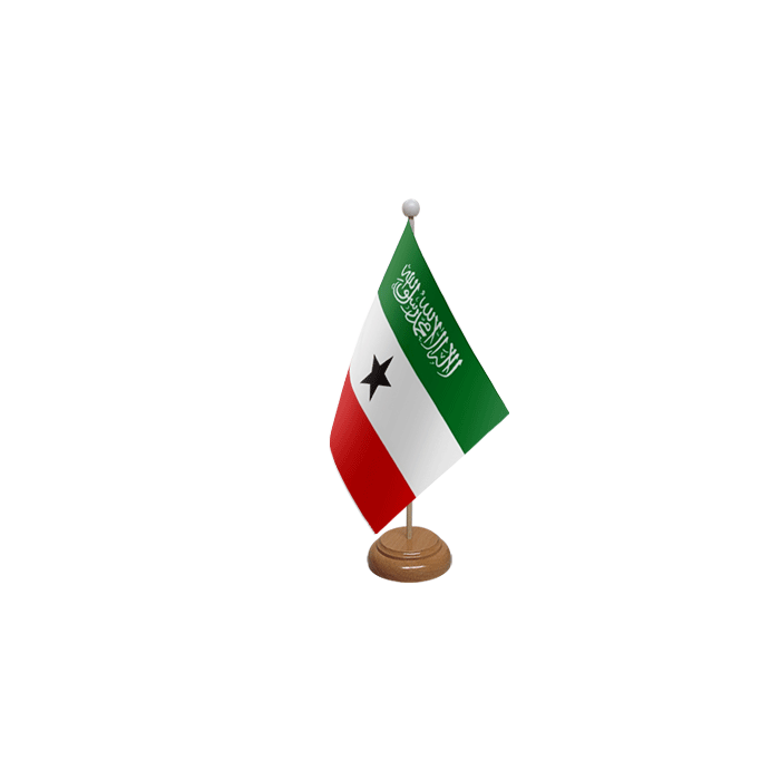 Somaliland Large Wooden Table Flag – 18x12in (45 x 30 cm)