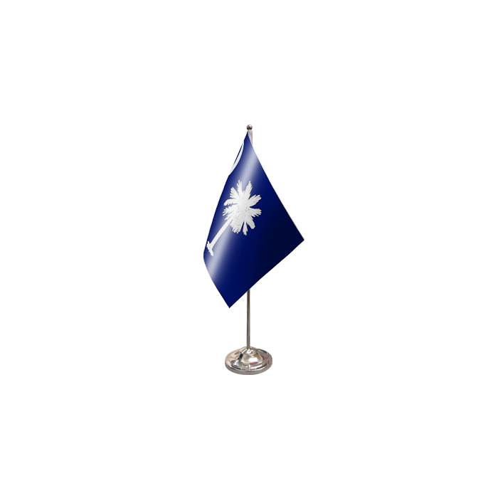 South Carolina Satin Table Flag – 9x6in (22.5 x 15 cm)