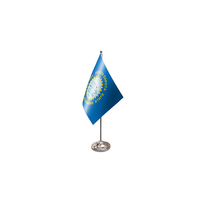 South Dakota Satin Table Flag – 9x6in (22.5 x 15 cm)