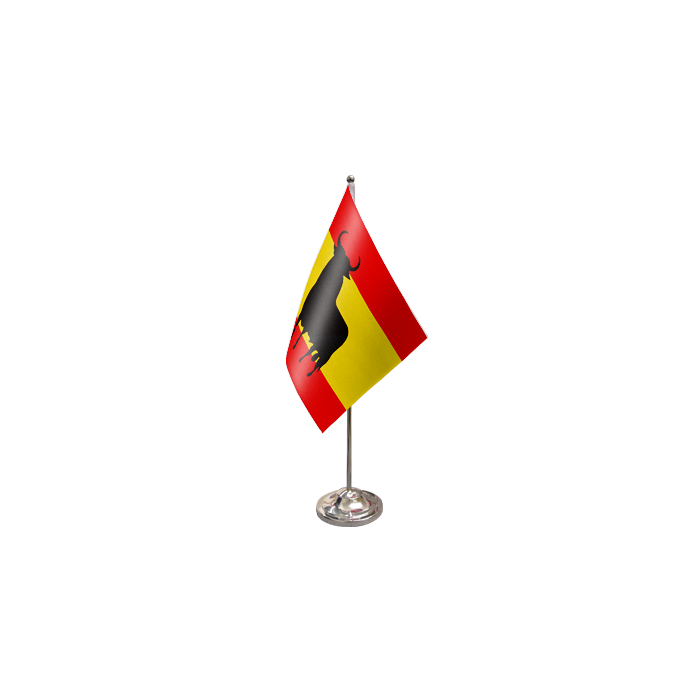 Spanish Bull Satin Table Flag – 9x6in (22.5 x 15 cm)