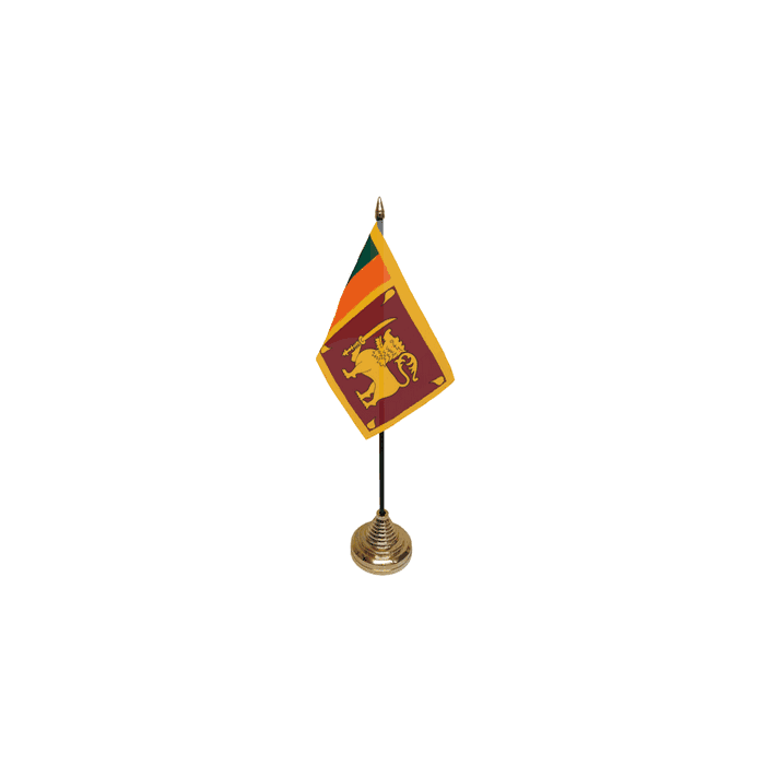 Sri Lanka Table Flag – 6x4in (15 x 10 cm)