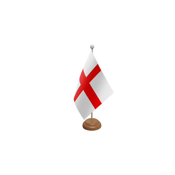 St George (England) Large Wooden Table Flag – 18x12in (45 x 30 cm)