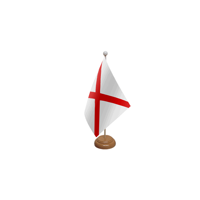 St Patricks Cross Wooden Table Flag – 9x6in (22.5 x 15 cm)