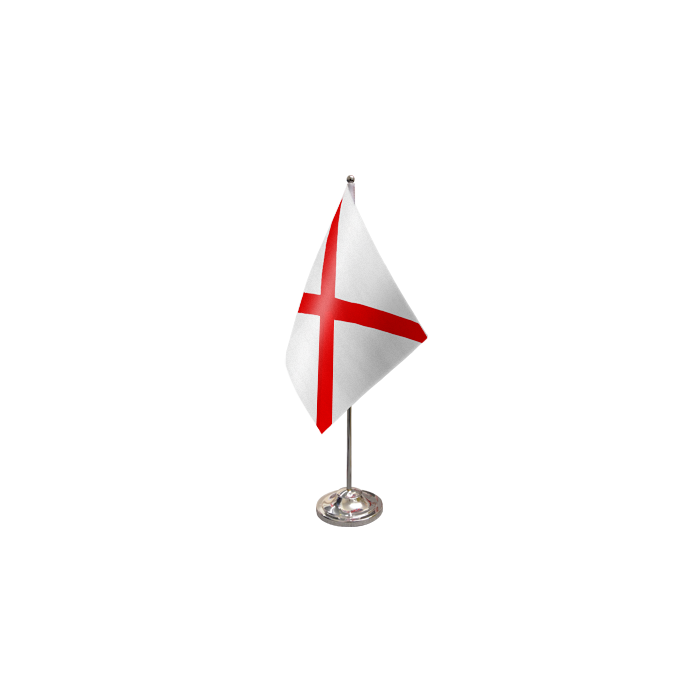 St Patricks Cross Satin Table Flag – 9x6in (22.5 x 15 cm)