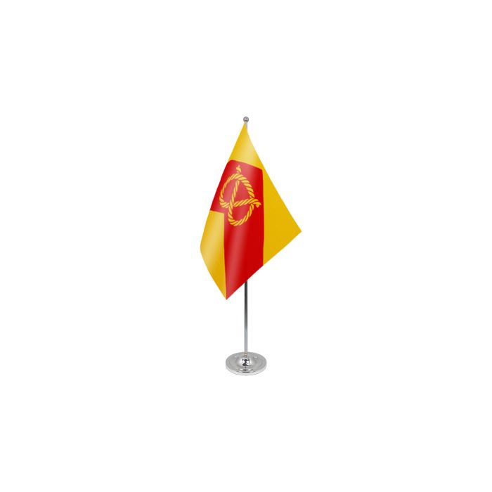 Staffordshire New (No Crest) Satin Table Flag – 9x6in (22.5 x 15 cm)