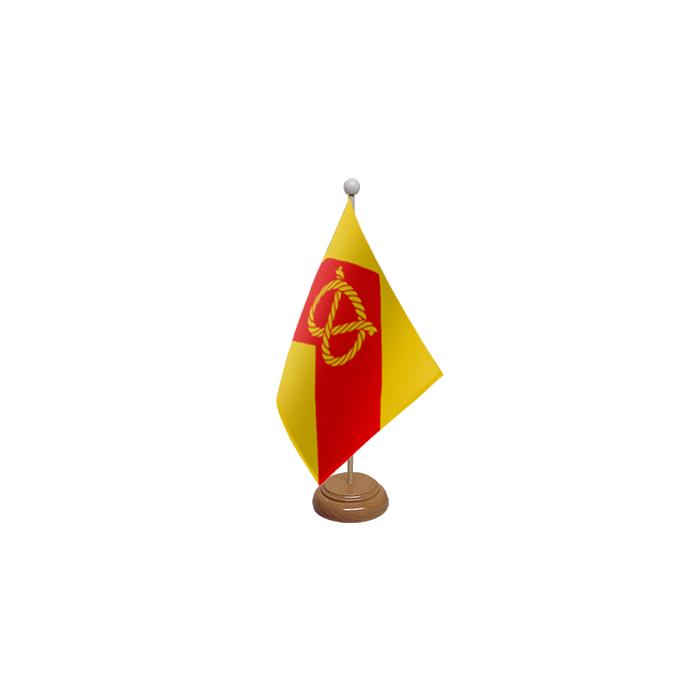 Staffordshire New (No Crest) Wooden Table Flag – 9x6in (22.5 x 15 cm)