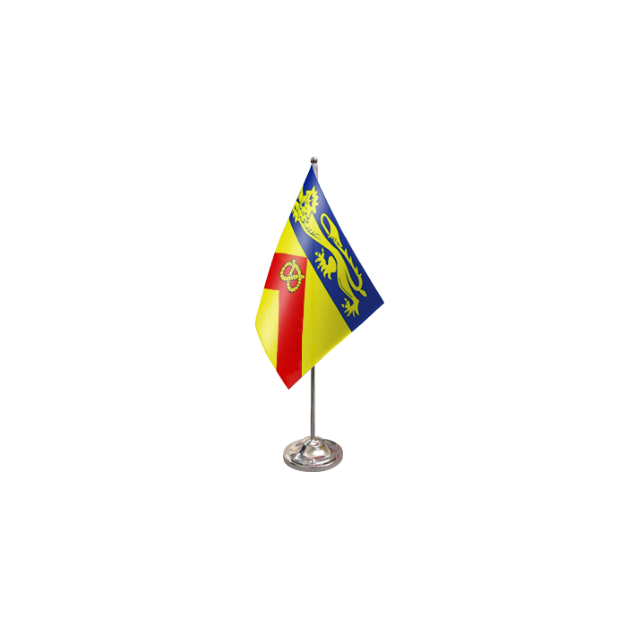 Staffordshire Old (With Crest) Satin Table Flag – 9x6in (22.5 x 15 cm)