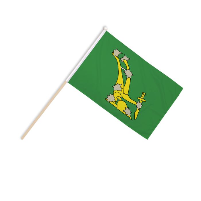 Starry Plough Green Hand Flags