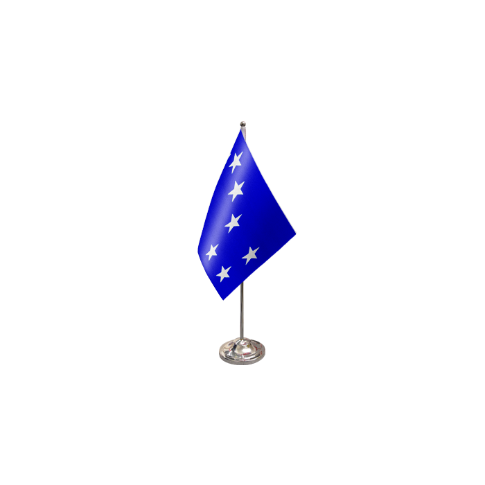 Starry Plough Royal Blue Satin Table Flag – 9x6in (22.5 x 15 cm)