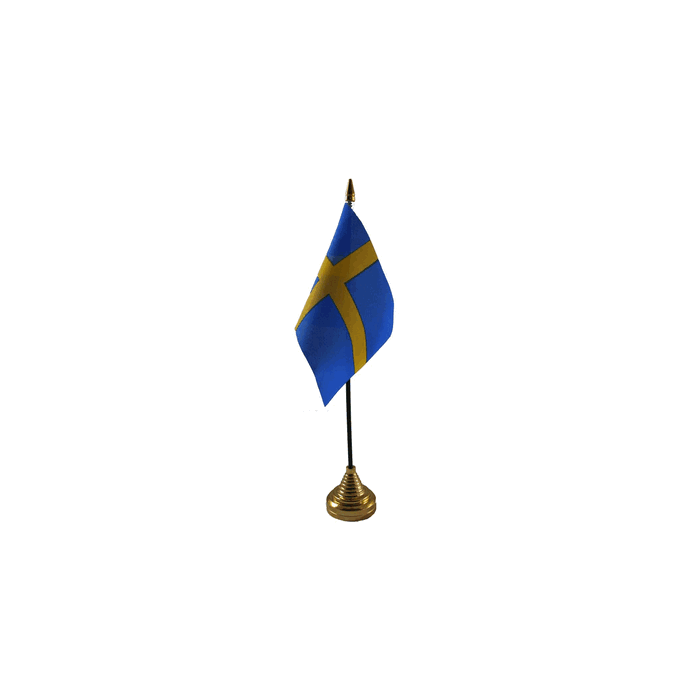 Sweden Table Flag – 6x4in (15 x 10 cm)