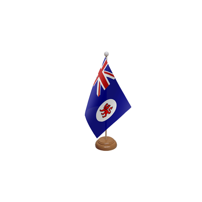Tasmania Wooden Table Flag – 9x6in (22.5 x 15 cm)