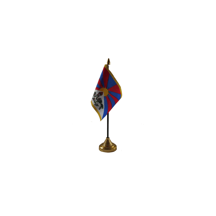 Tibet Table Flag – 6x4in (15 x 10 cm)