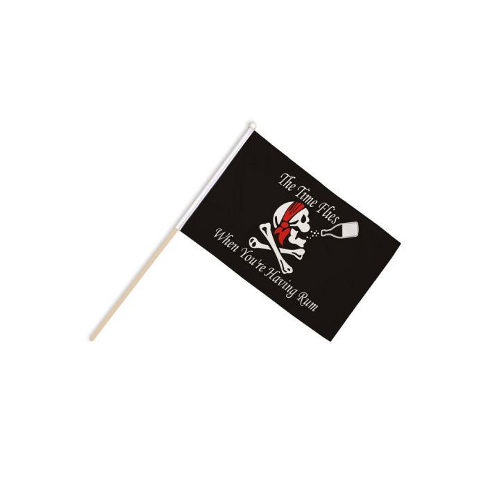 Time Flies When You Have Rum Hand Flags