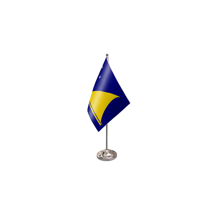 Tokelau Satin Table Flag – 9x6in (22.5 x 15 cm)
