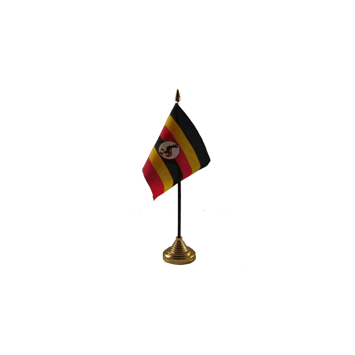 Uganda Table Flag – 6x4in (15 x 10 cm)