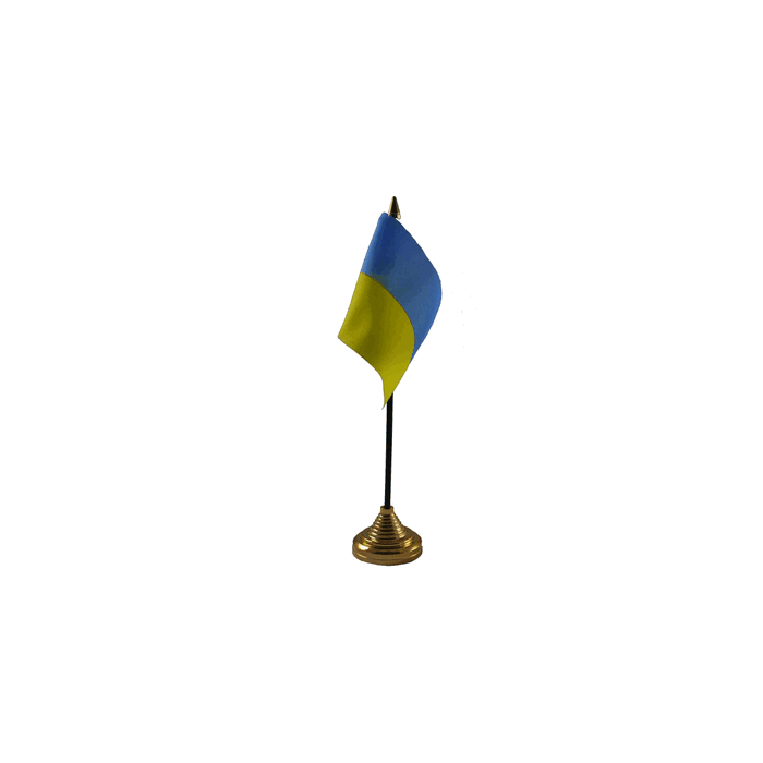 Ukraine Table Flag – 6x4in (15 x 10 cm)