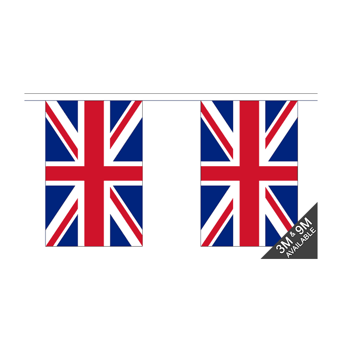 Union Jack Small Bunting (3m Length)