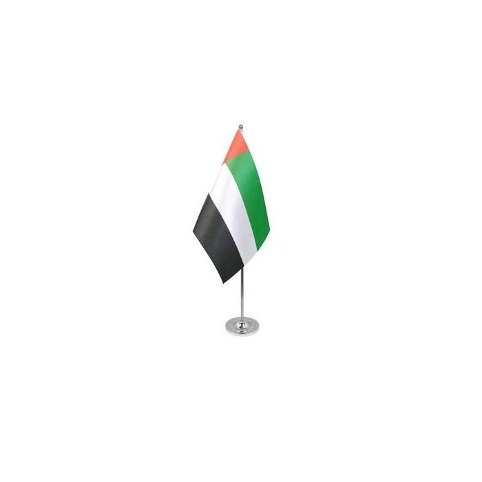 United Arab Emirates Satin Table Flag – 9x6in (22.5 x 15 cm)