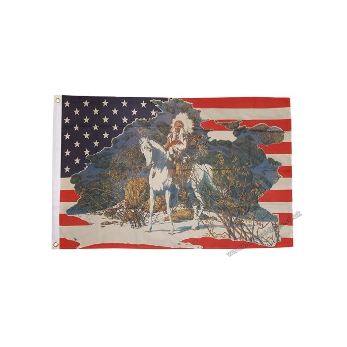 USA Indian Chief Flag