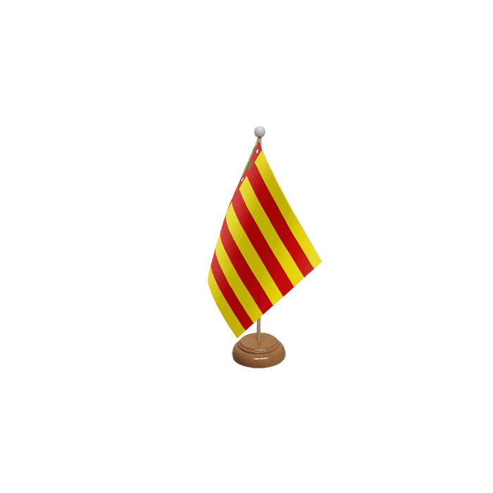 Valencia Wooden Table Flag – 9x6in (22.5 x 15 cm)
