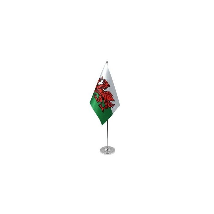 Wales Satin Table Flag